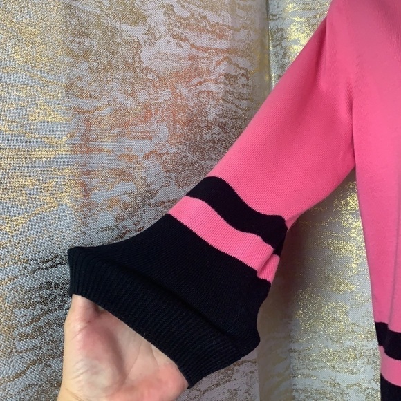 Lauren Active By Ralph Lauren Pink/Black 100% cotton Cricket Sweater Size S - Picture 5 of 11